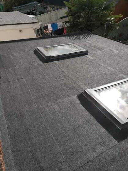 new skylights fitted to a flat roof in Dublin by South Dublin Roofing