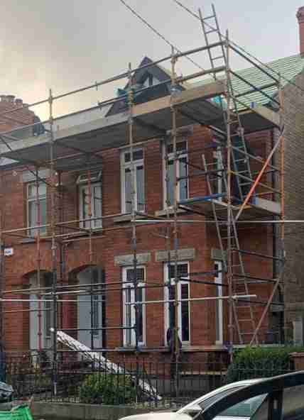 Repairing a roof in Dublin by South Dublin Roofing
